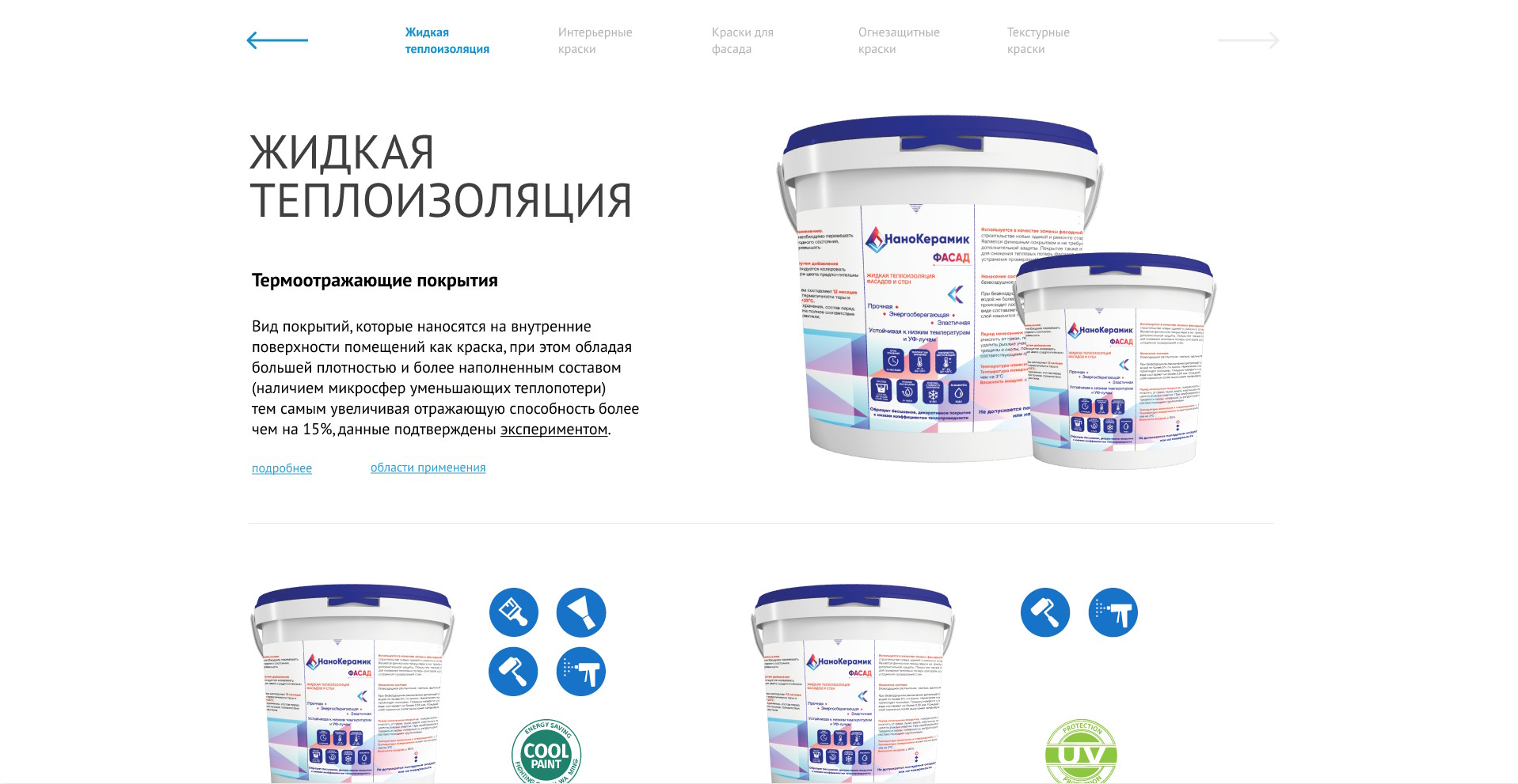 Nanokeramik - сайт ЛКМ бренда — category